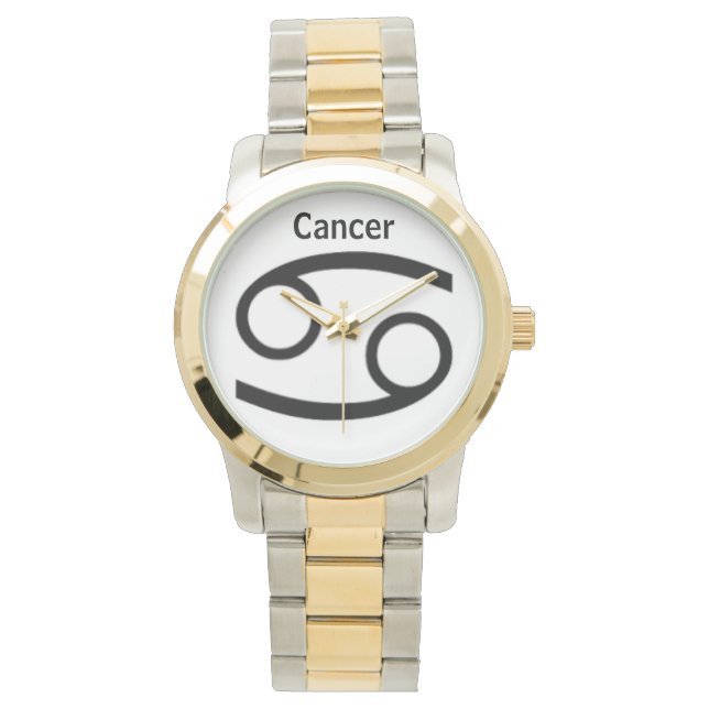 Cancer Sign of the Zodiac. Mens Watches. Watch (Front)