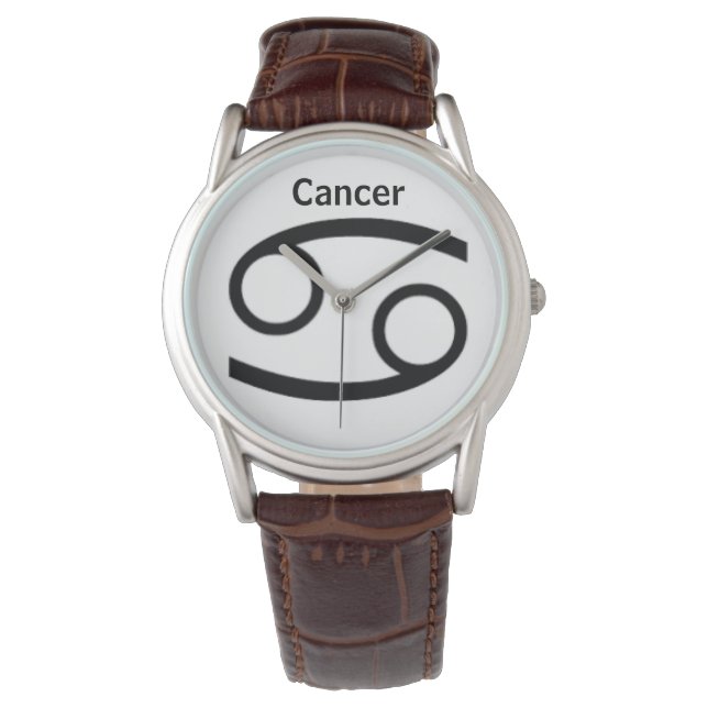 Cancer Sign of the Zodiac. Mens Watches. Watch (Front)