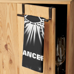 Cancer sign tea towel