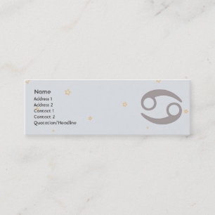 Cancer - Skinny Mini Business Card
