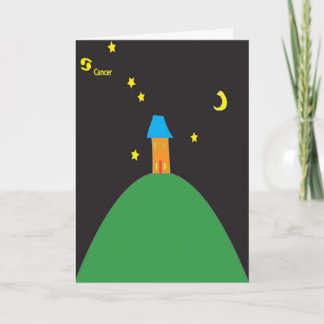 Cancer star sign birthday card