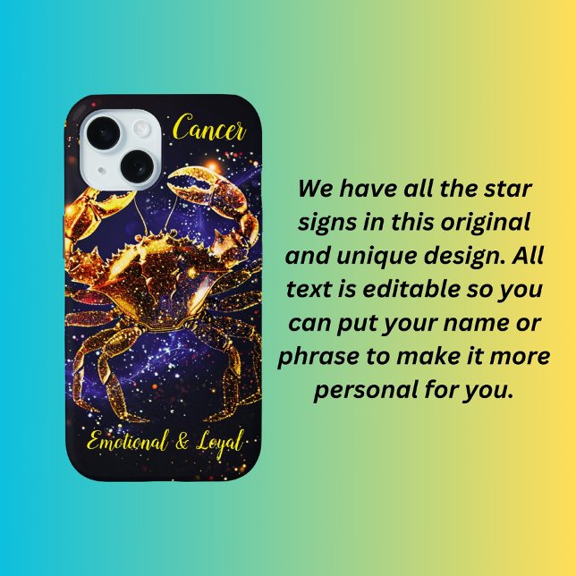 Cancer star sign  Case-Mate iPhone case (Creator Uploaded)