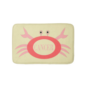 Cancer Star Sign Crab Bath Mat