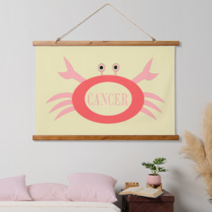 Cancer Star Sign Crab Hanging Tapestry