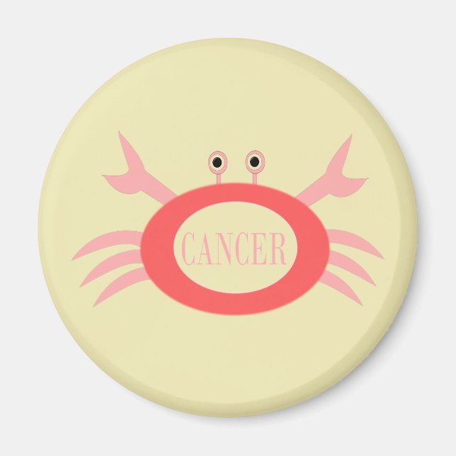 Cancer Star Sign Crab Magnet (Front)