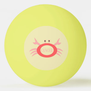 Cancer Star Sign Crab Ping Pong Ball