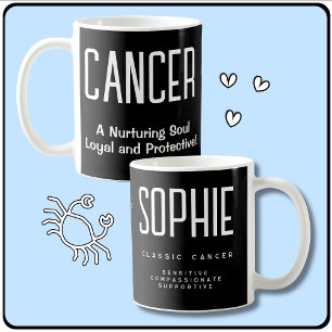 Cancer Star Sign of Zodiac Astrology Gift Coffee Mug