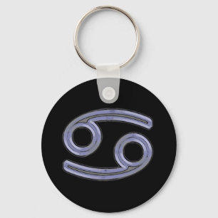 Cancer Star Sign Symbol Key Ring