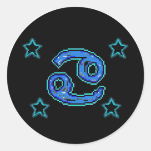 CANCER Stars Classic Round Sticker