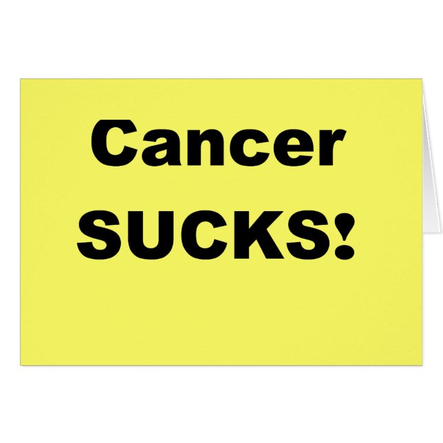 Cancer Sucks (Front Horizontal)