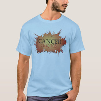 Cancer Sucks Blue Graphic Tee