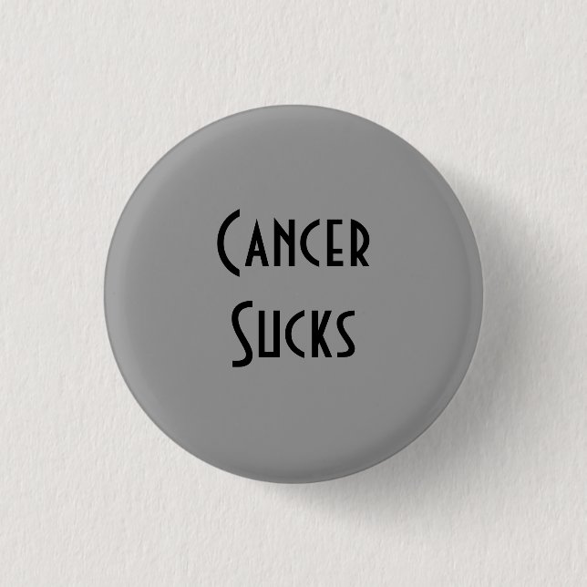 Cancer Sucks: Brain Cancer 3 Cm Round Badge (Front)