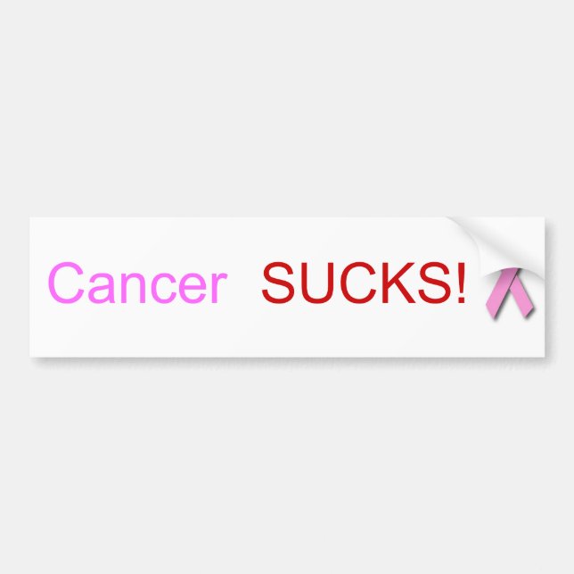 Cancer SUCKS!  Bumper Stickers (Front)