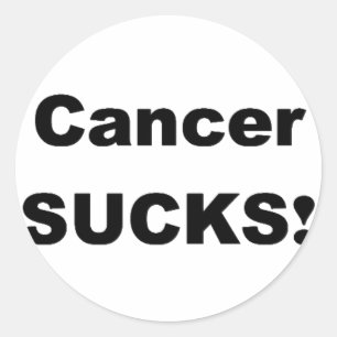 Cancer Sucks Classic Round Sticker