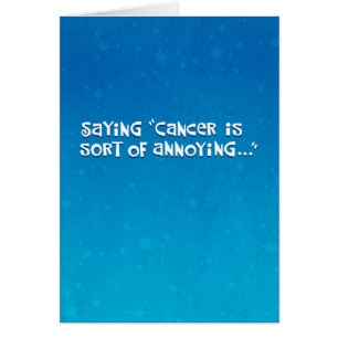 Cancer Sucks Encouragement Card