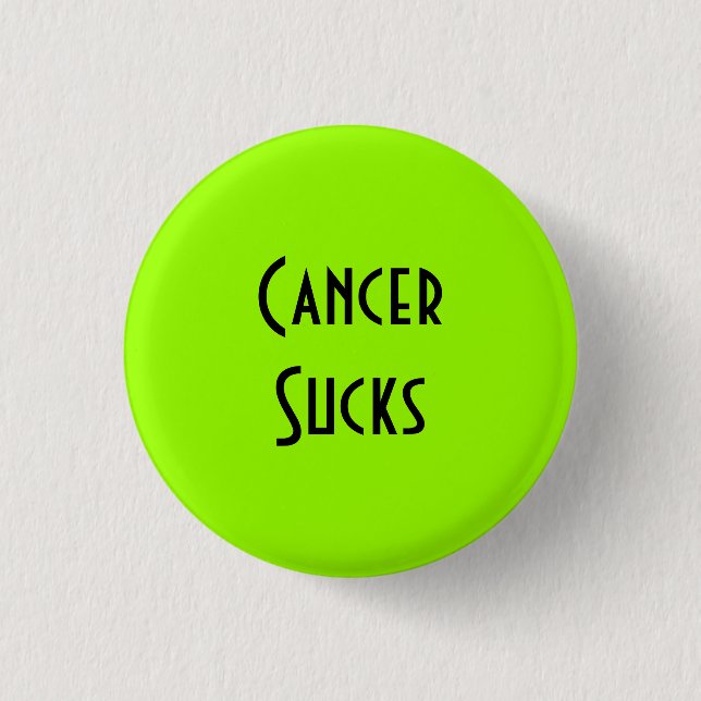 Cancer Sucks: Lymphoma Cancer 3 Cm Round Badge (Front)
