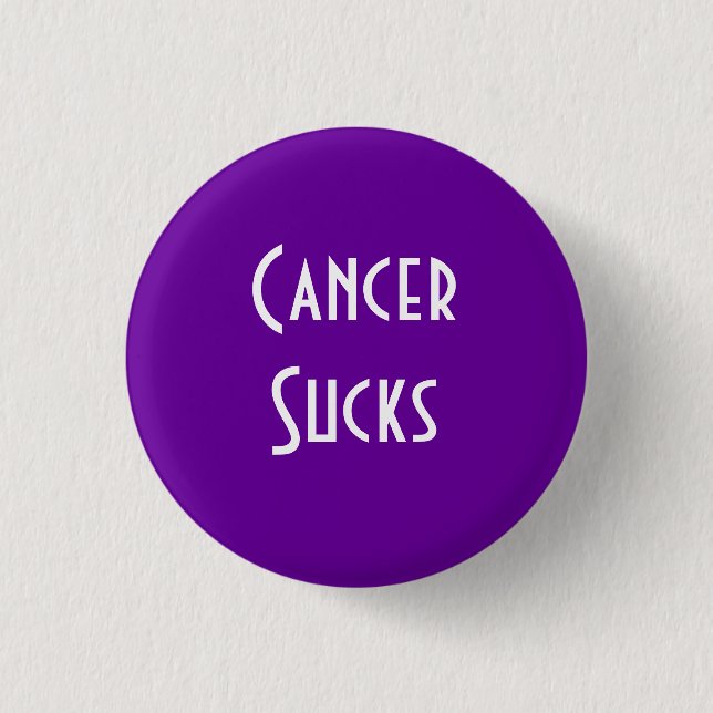 Cancer Sucks: Pancreatic, Leiomyosarcoma Cancer 3 Cm Round Badge (Front)