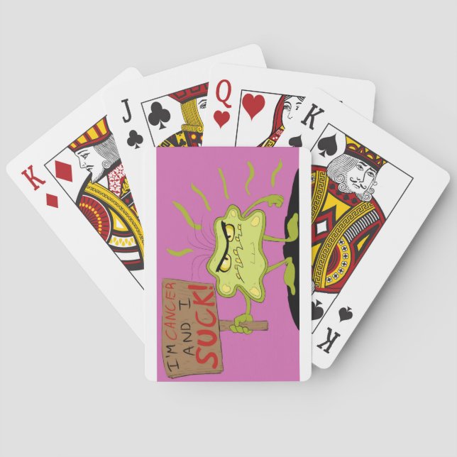 Cancer sucks playing cards (Back)