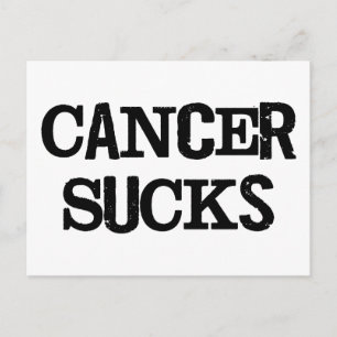 Cancer Sucks Postcard