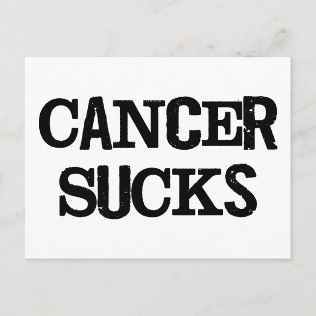 Cancer Sucks Postcard (Front)