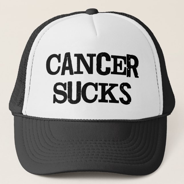 Cancer Sucks Trucker Hat (Front)