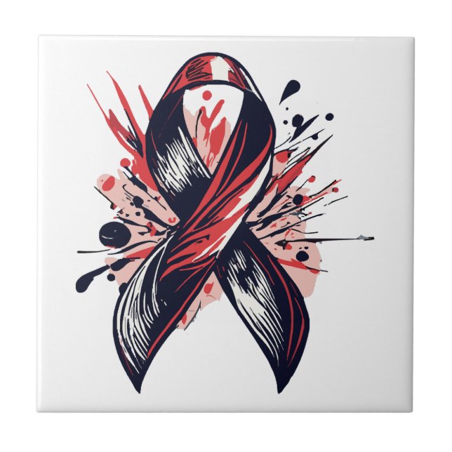Cancer Support Ceramic Tile (Front)