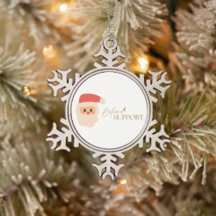 cancer support Christmas Holiday Ornament