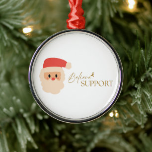 cancer support Christmas Holiday Ornament 