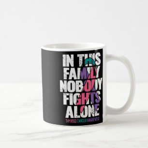Cancer Support Family Thyroid Cancer Awareness Coffee Mug