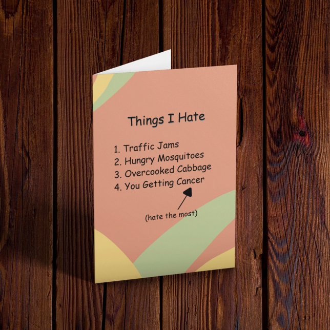 Cancer Support Light Humour  Card (Creator Uploaded)