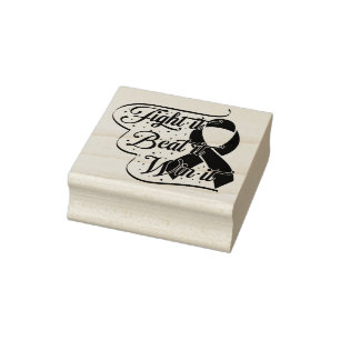 Cancer Support Quote Rubber Stamp