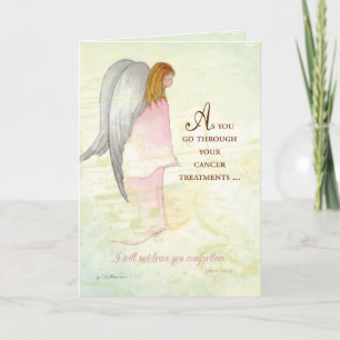 Cancer Support, Religious Angel Card