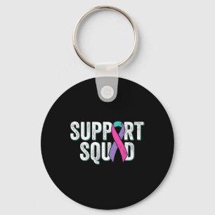 Cancer Support Squad1  Key Ring