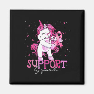 Cancer Support Squad Shirt Breast Cancer Awareness Magnet