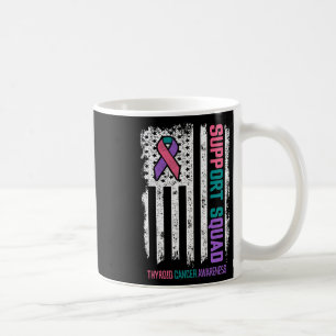 Cancer Support Squad Thyroid Cancer Awareness Coffee Mug