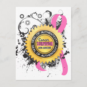 Cancer Survivor 23 Breast Cancer Postcard