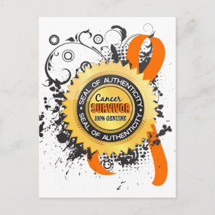 Cancer Survivor 23 Kidney Cancer Postcard