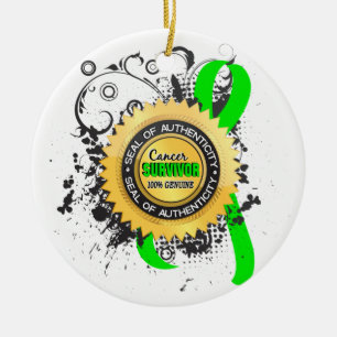 Cancer Survivor 23 Non-Hodgkin's Lymphoma Ceramic Ornament