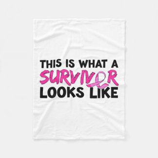 Cancer Survivor Awareness Apparel Fleece Blanket