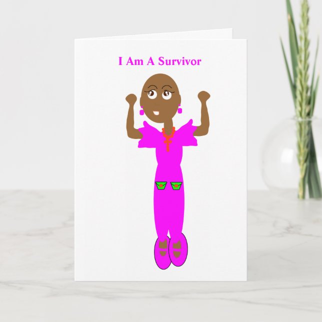 Cancer Survivor Greeting Card. Card (Front)