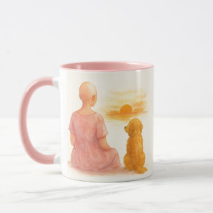 Cancer Survivor Mug with Dog Watercolor