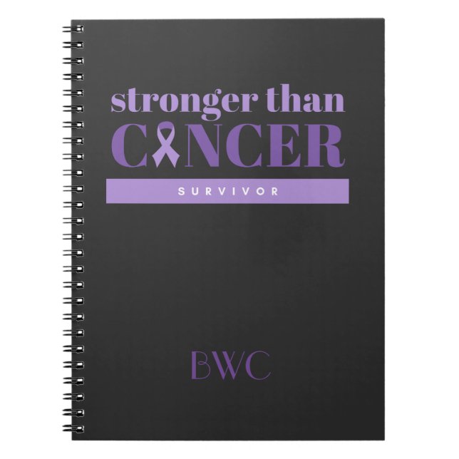 Cancer Survivor Purple Notebook (Front)