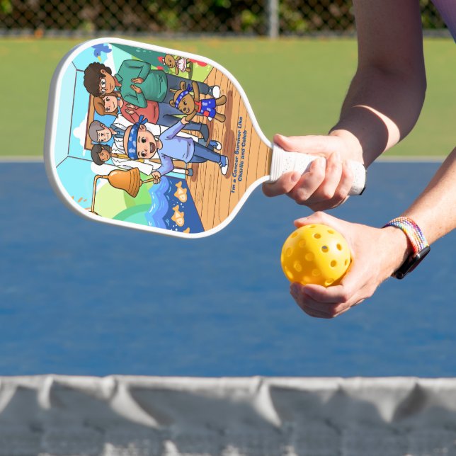 Cancer Survivor Standard Black Pickleball Paddle  (Insitu)