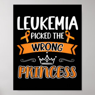 Cancer Survivor Warrior Girls Fight Leukaemia Canc Poster