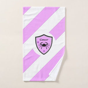 Cancer symbol hand towel