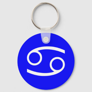 Cancer Symbol Key Ring