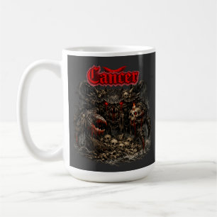 Cancer - The Bone Sentinel of Crimson Shadows Coffee Mug