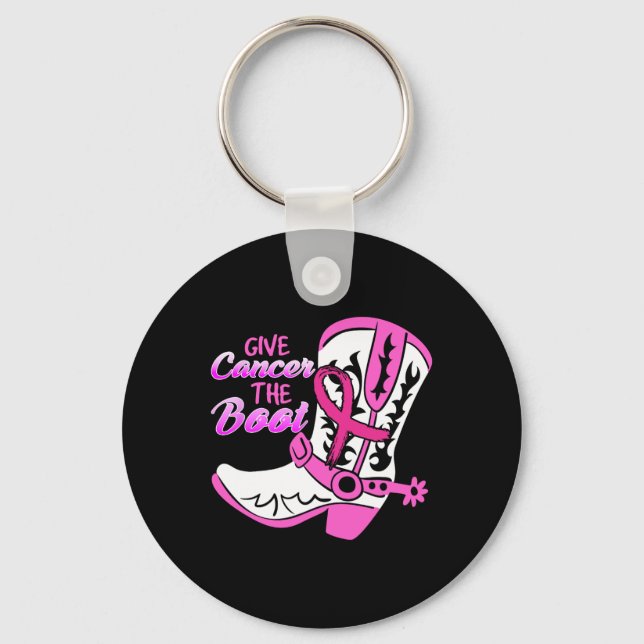 Cancer The Boot  Key Ring (Front)