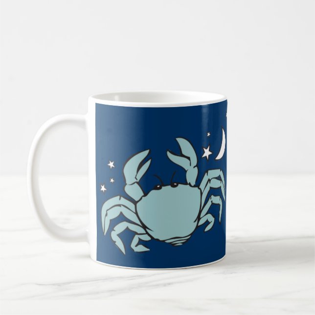 Cancer The Crab astrological mug (Left)