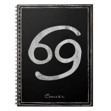 Cancer the crab hammered silver stylised astrology